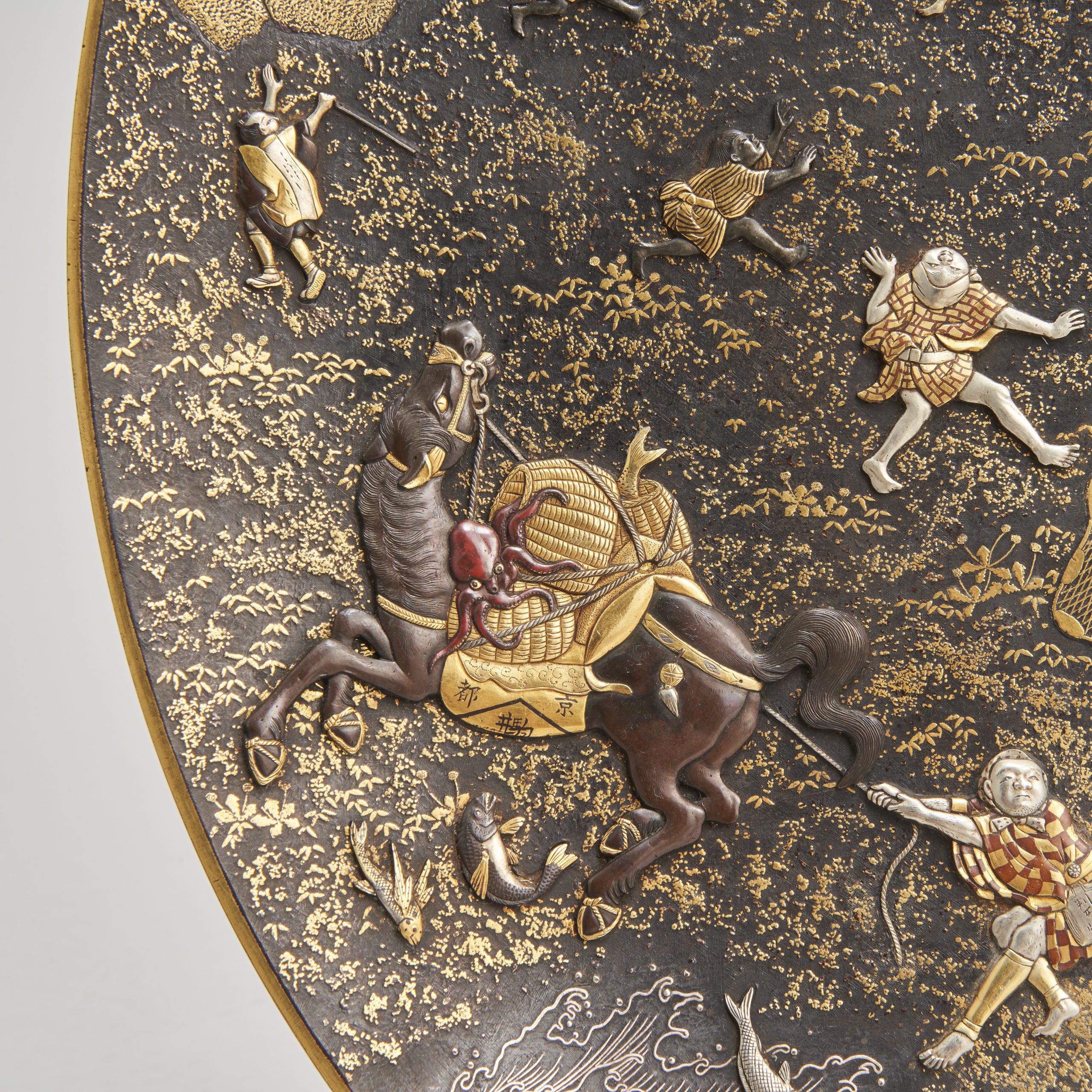 Masterpieces of Meiji lwork 彫金 象嵌 A Meiji-masterpiece