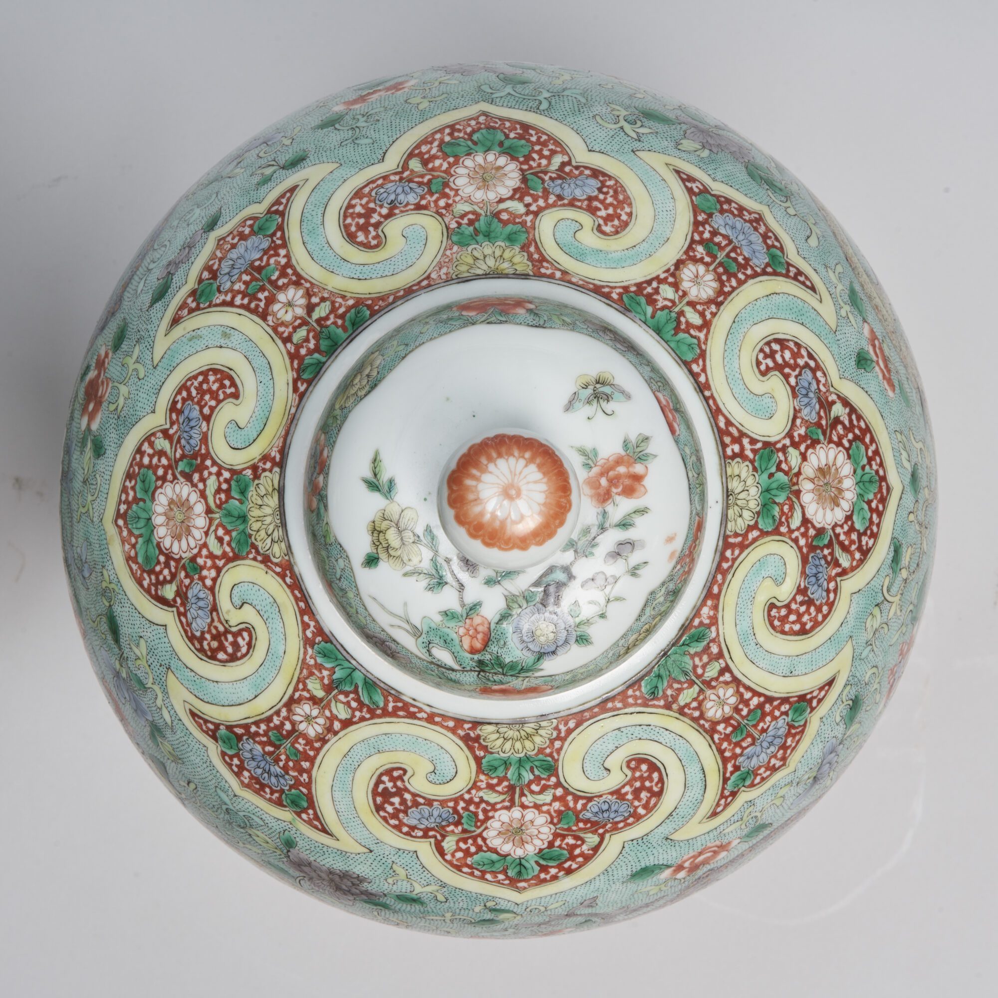 A finely painted pair of 19th Century Chinese famille verte jars and covers from Kevin Page