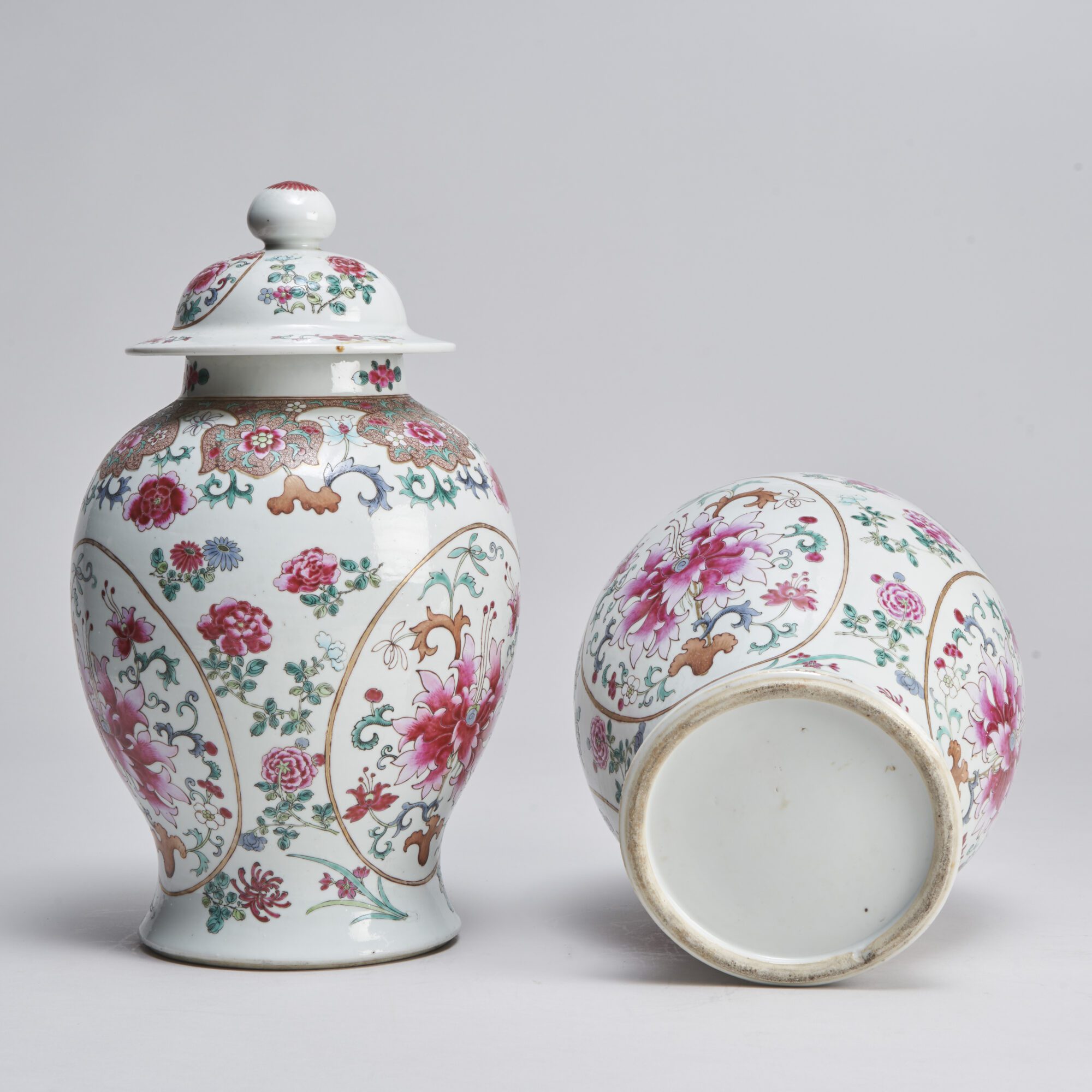 A handsome pair of 19th Century Chinese porcelain jars and covers from Kevin Page